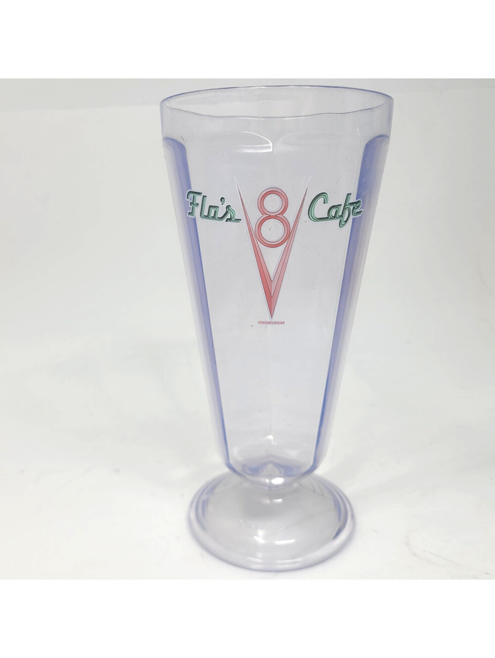 Disney Cars Land Flo's V8 Cafe Souvenir Milkshake Cup Plastic Pixar Parks